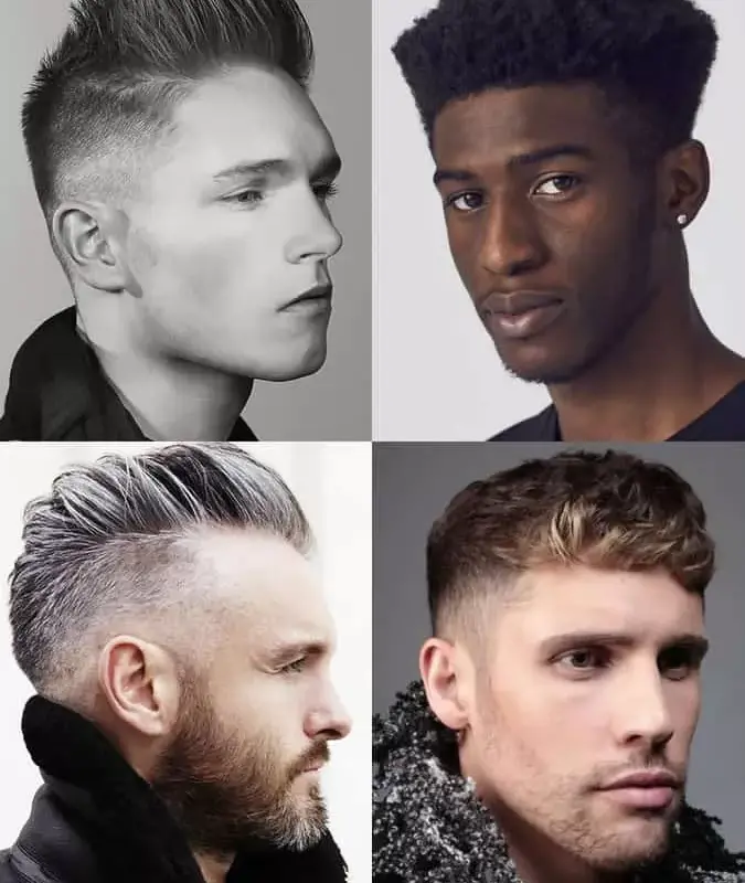 2021 (+55 photos) Hairstyles for a heart-shaped face for a man
